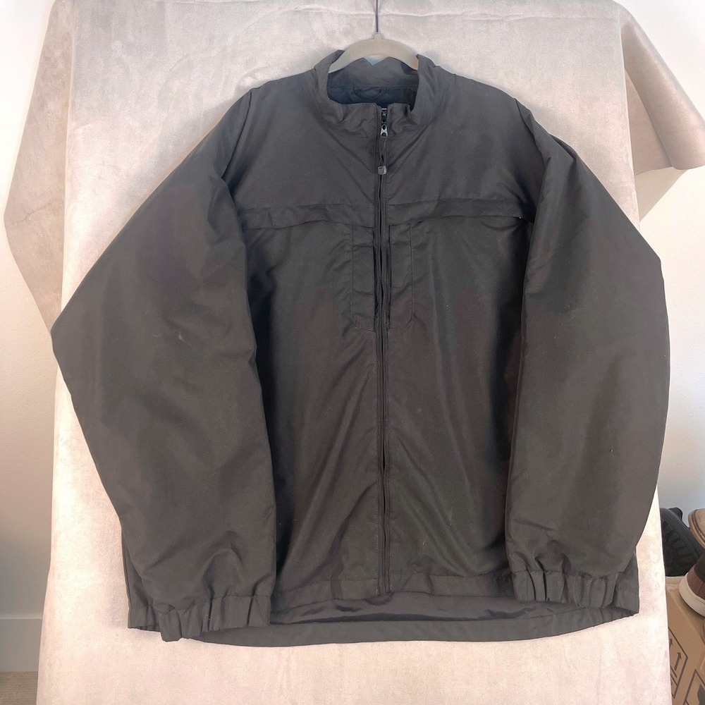 5.11 Tactical Mens Black Full Zip Mock Neck Lightweight Jacket Size XXL